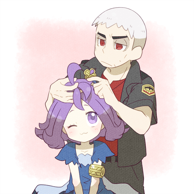 acerola and nanu (pokemon and 1 more) drawn by mietsuba