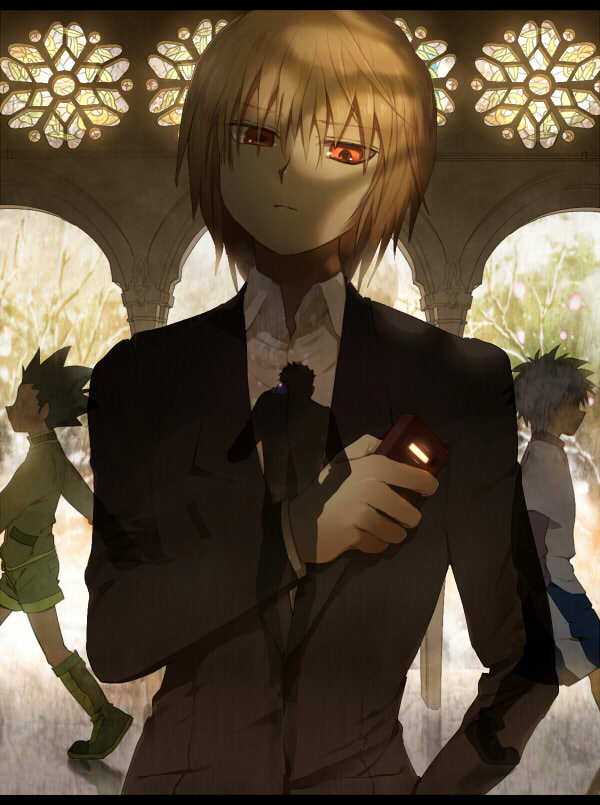 killua zoldyck, kurapika, gon freecss, and leorio paladiknight (hunter x hunter) drawn by dotaku