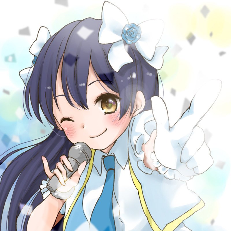 sonoda umi (love live! and 1 more) drawn by mnmktn
