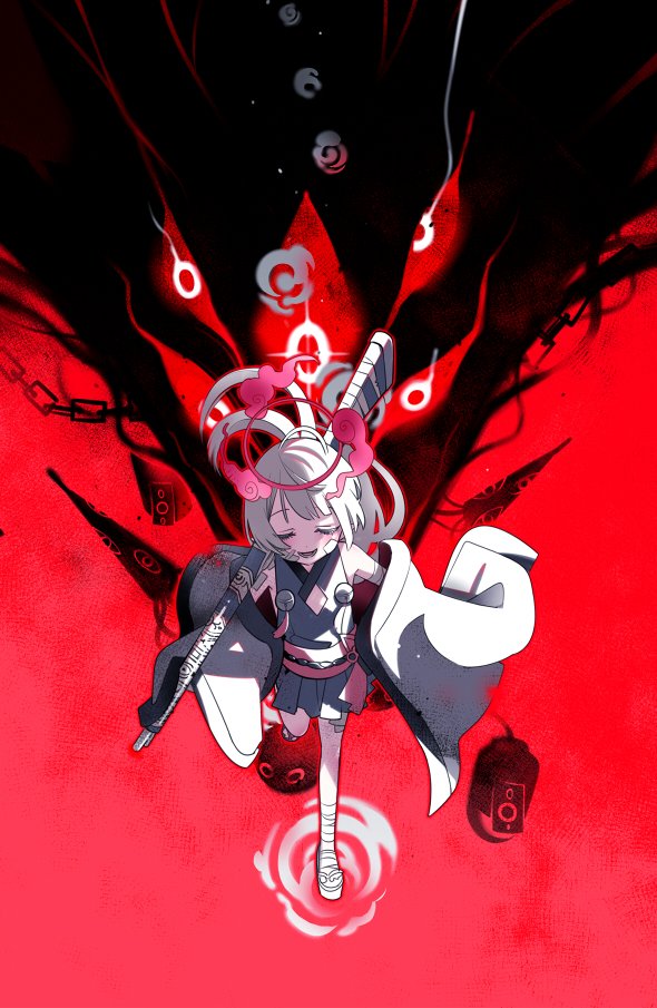 shuro and kurokage (blue archive) drawn by tokomichi