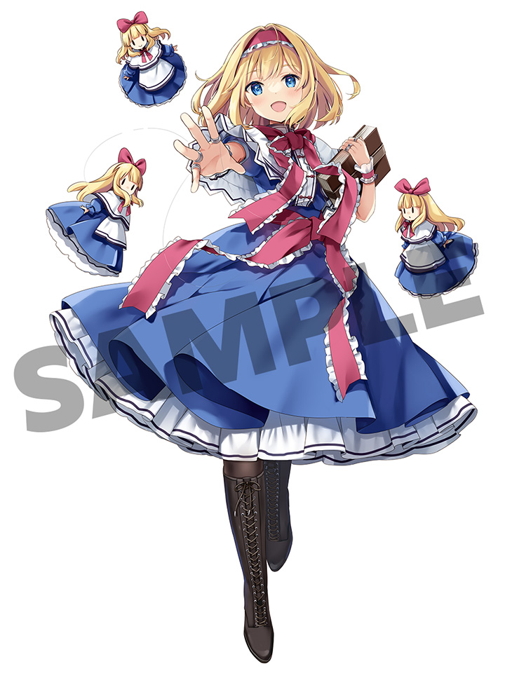 alice margatroid and shanghai doll (touhou) drawn by natsume_eri