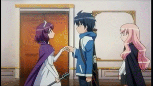 louise francoise le blanc de la valliere, hiraga saito, and henrietta de tristain (zero no tsukaima)