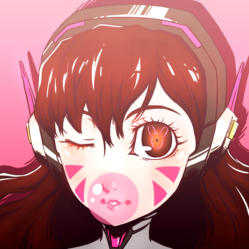 d.va (overwatch and 1 more) drawn by sijia_wang
