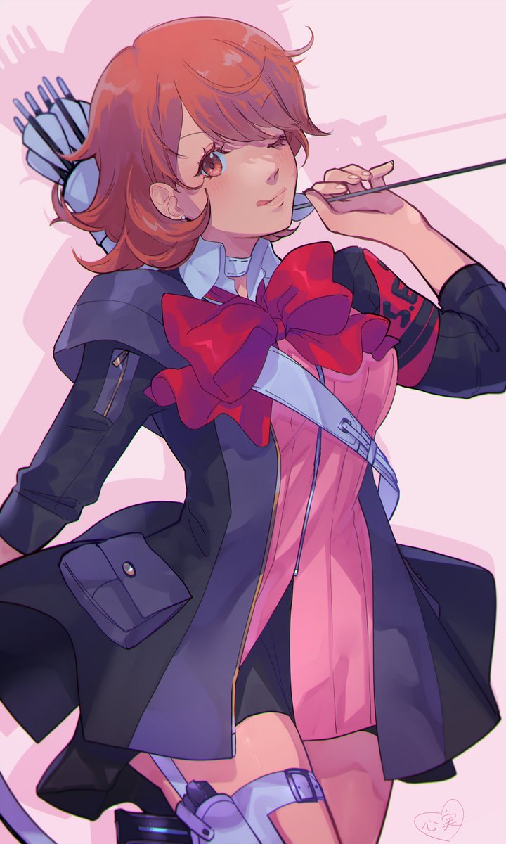 takeba yukari (persona and 2 more) drawn by kokomi_(aniesuakkaman)