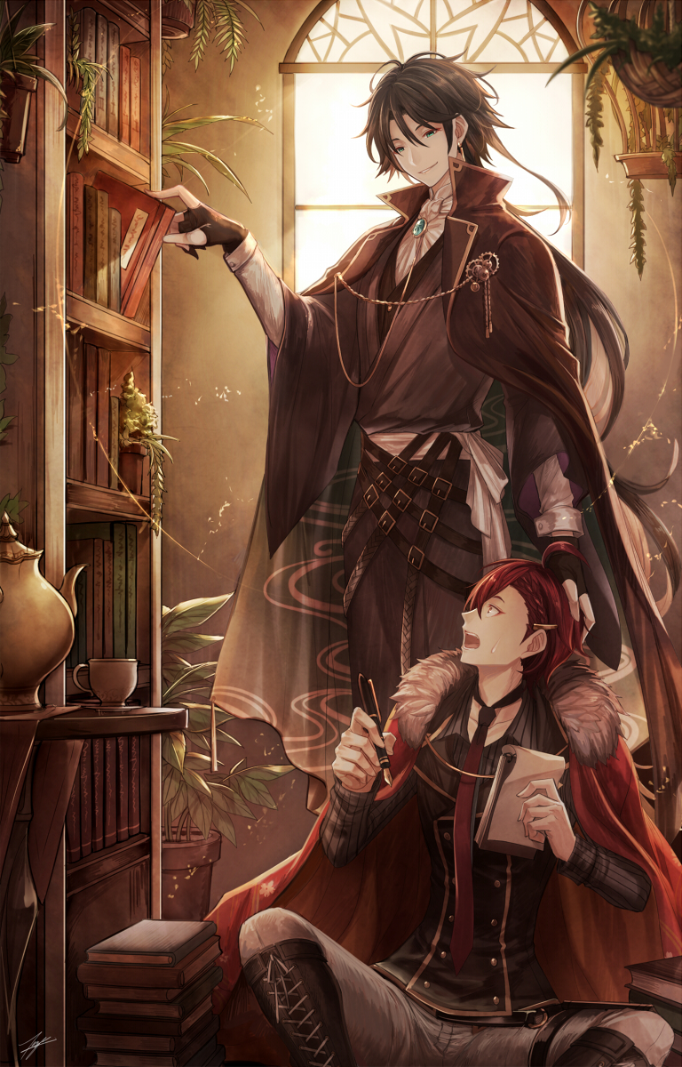 dazai osamu and akutagawa ryuunosuke (bungou to alchemist) drawn by tenyo0819
