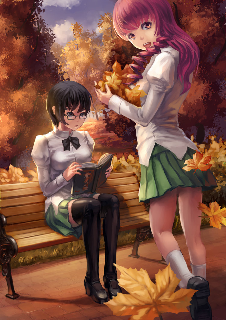 hakamichi shizune and mikado shiina (katawa shoujo) drawn by naoki_yukira