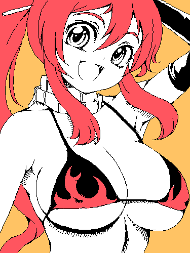 yoko littner (tengen toppa gurren lagann) drawn by kasanui