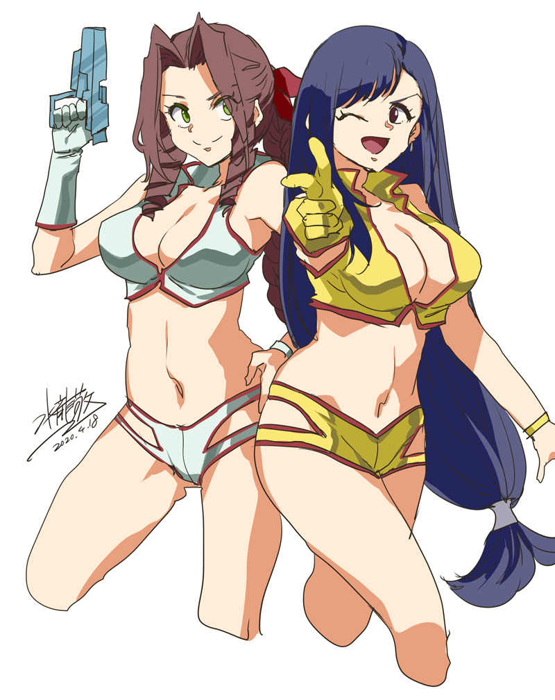 tifa lockhart, aerith gainsborough, yuri, and kei (final fantasy and 3 more) drawn by mizuryu_kei