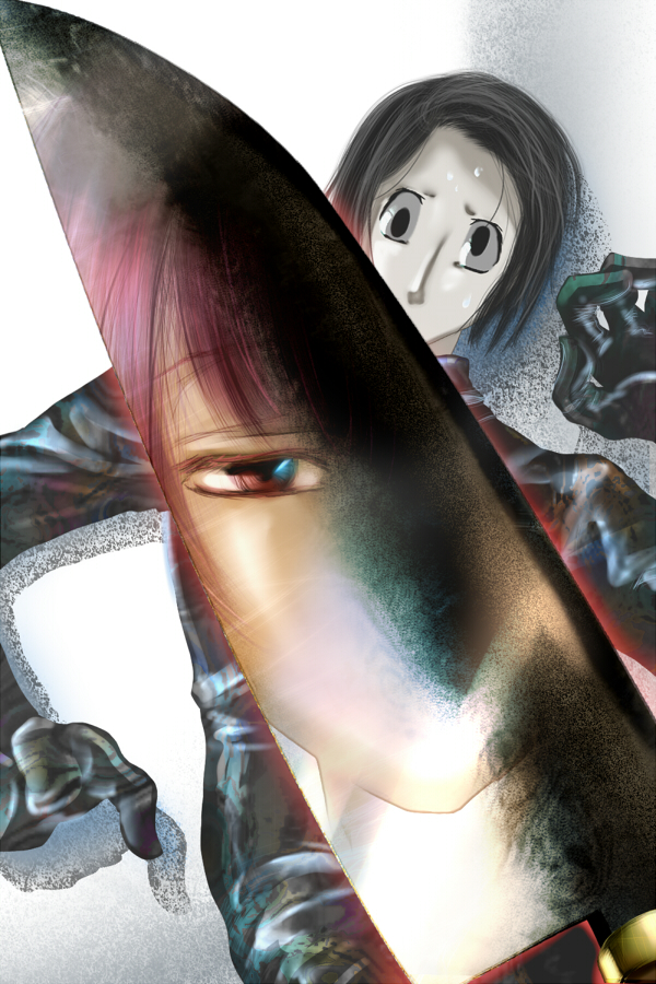madotsuki and sekomumasada sensei (yume nikki) drawn by higami_akabane