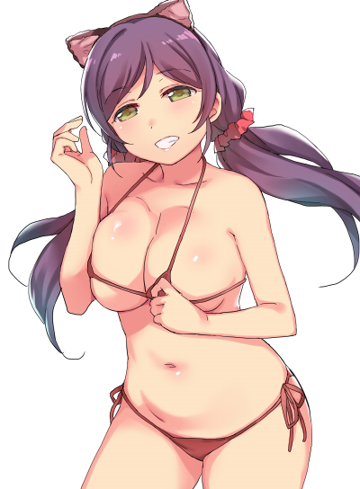 tojo nozomi (love live! and 1 more) drawn by duke_(inu_daimyou)