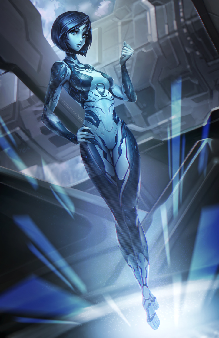 cortana (halo and 1 more) drawn by imdrunkontea