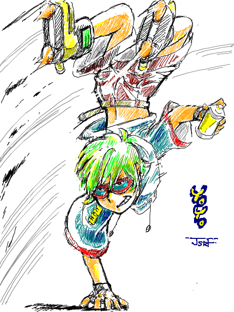 yoyo (jet set radio and 1 more) drawn by manaita