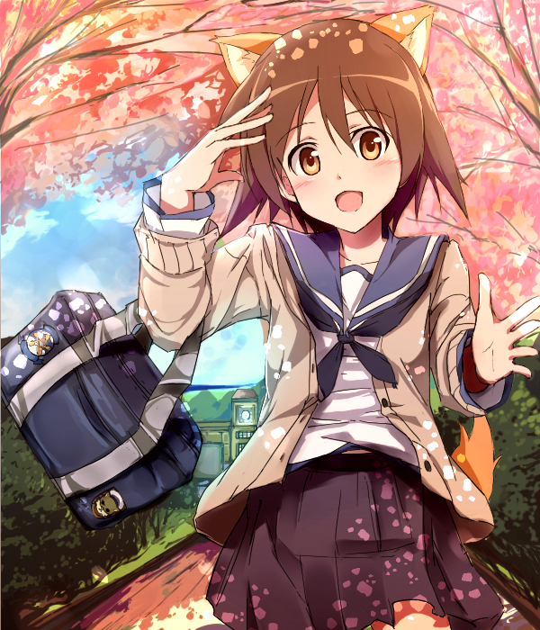 miyafuji yoshika (world witches series and 1 more) drawn by suisen_toire_(moko924)