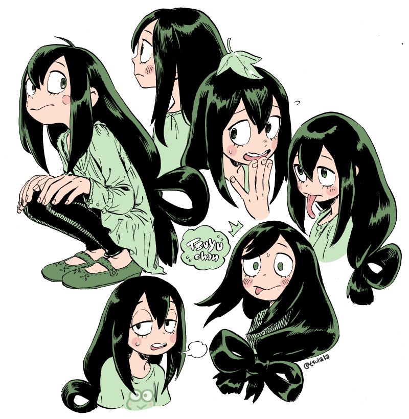 asui tsuyu and hasunoue keroppi (boku no hero academia and 2 more) drawn by rem_(tsulala)