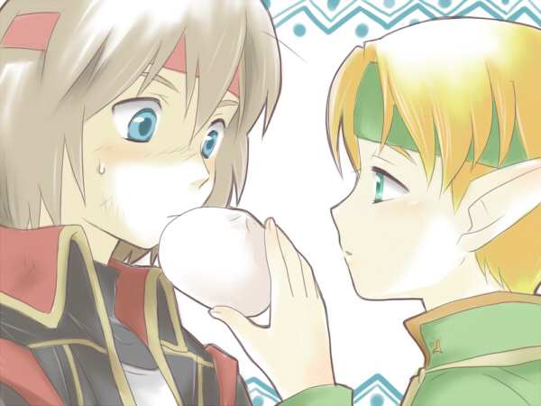 lazlo and paula (gensou suikoden and 1 more) drawn by tanuki_pon