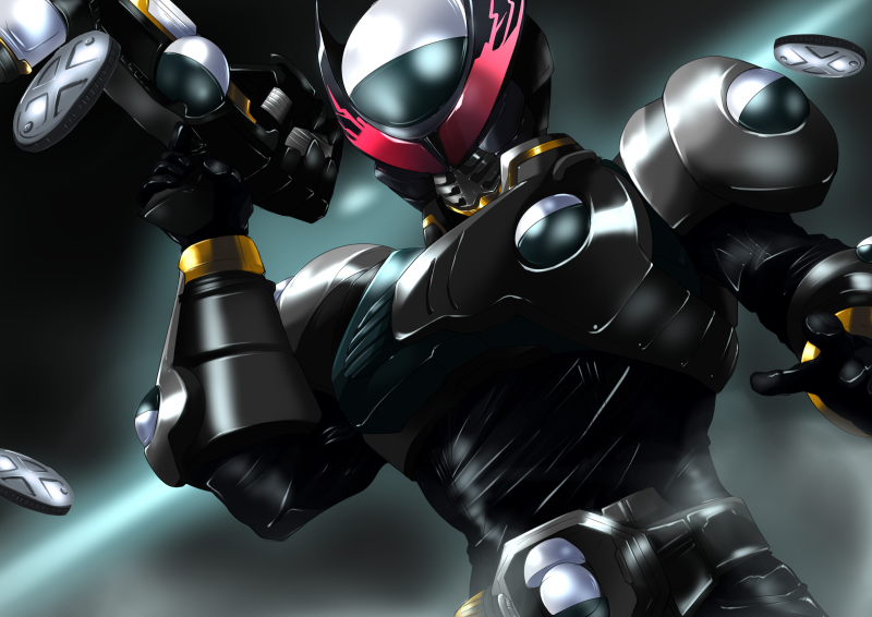 kamen rider birth (kamen rider and 1 more) drawn by denji_(mugitomato)