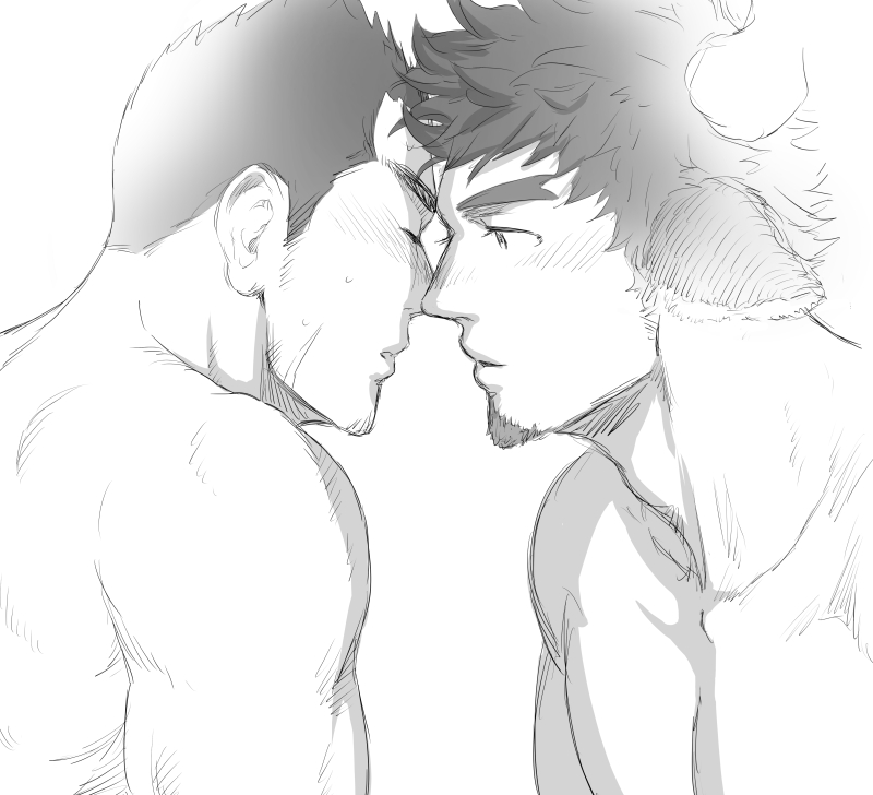 wakan tanka and tamamura gunzo (tokyo afterschool summoners) drawn by unplugged_line