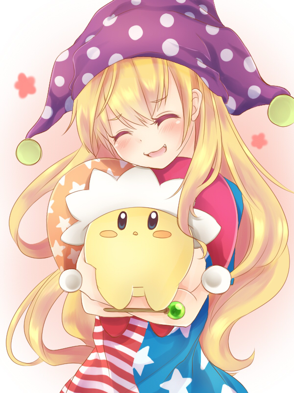 kirby, clownpiece, and beam kirby (touhou and 1 more) drawn by nekomitei