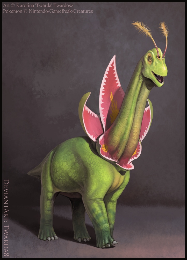 meganium (pokemon) drawn by twarda8