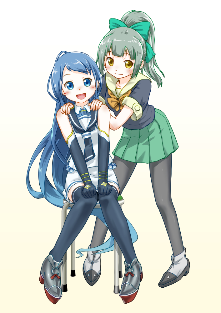samidare and yuubari (kantai collection) drawn by yagi_gojou