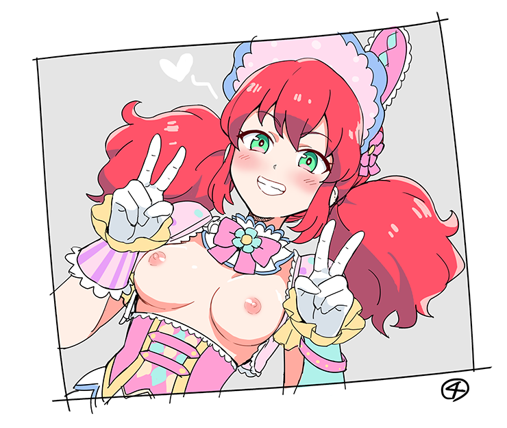 asuka mirai (aikatsu! and 1 more) drawn by yoban