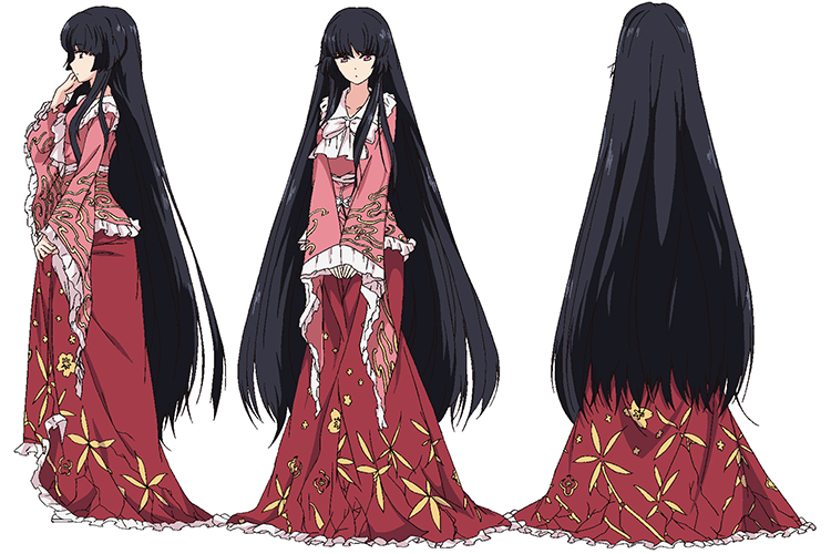 houraisan kaguya (touhou and 1 more) drawn by karaori