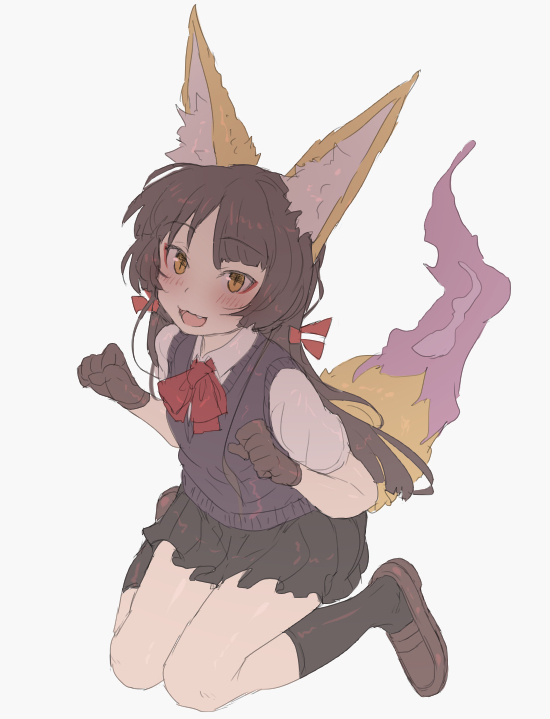 loli fox girl (original) drawn by mdf_an