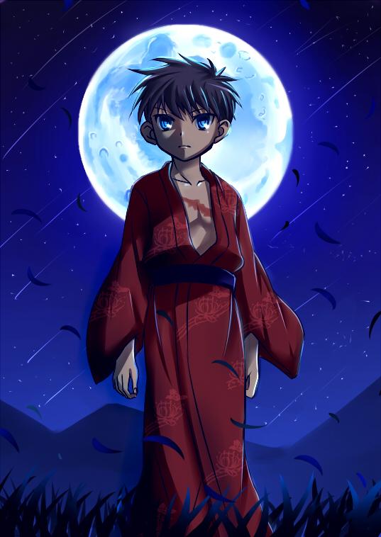 tohno shiki and nanaya shiki (tsukihime) drawn by urako