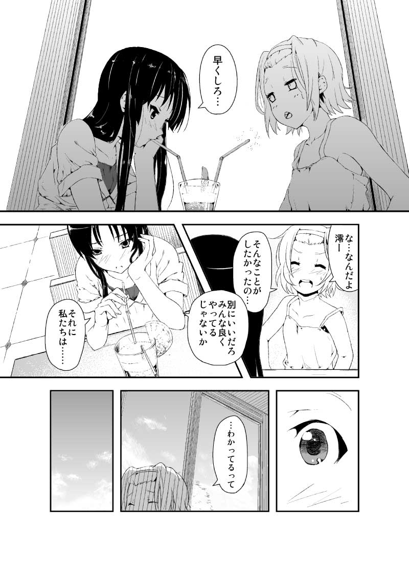 akiyama mio and tainaka ritsu (k-on!) drawn by girock