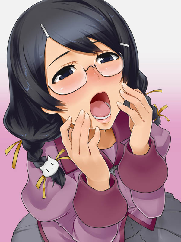 hanekawa tsubasa (monogatari and 2 more) drawn by ldl
