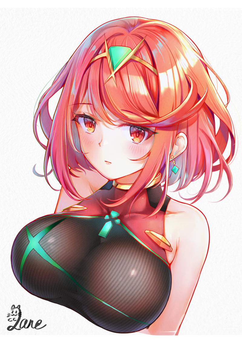 pyra (xenoblade chronicles and 1 more) drawn by zbobo