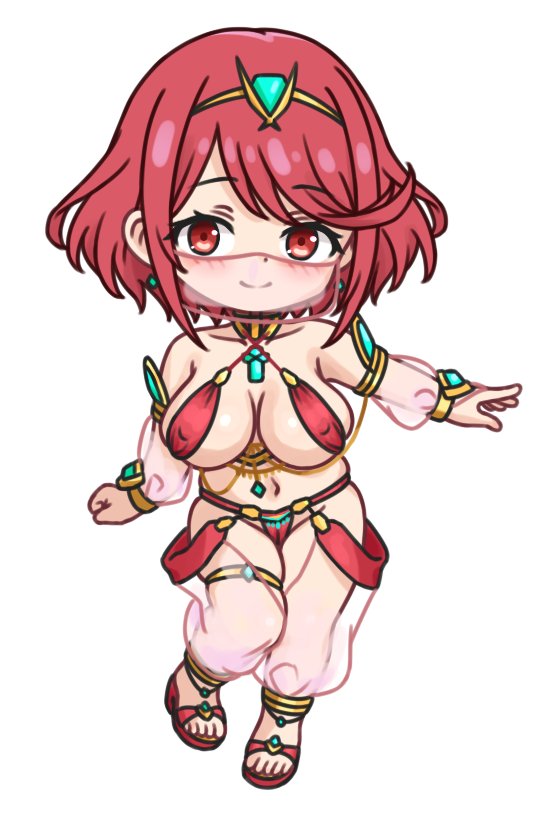 pyra (xenoblade chronicles and 1 more) drawn by feichu_keju