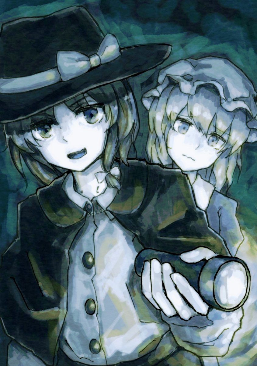 usami renko and maribel hearn (touhou) drawn by wasabisuke