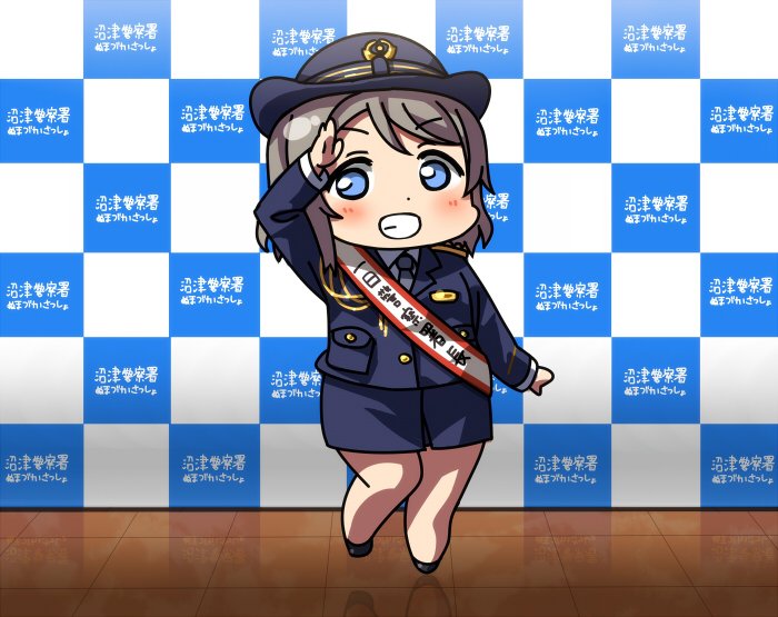 watanabe you and saitou shuka (love live! and 1 more) drawn by usamaru67pi