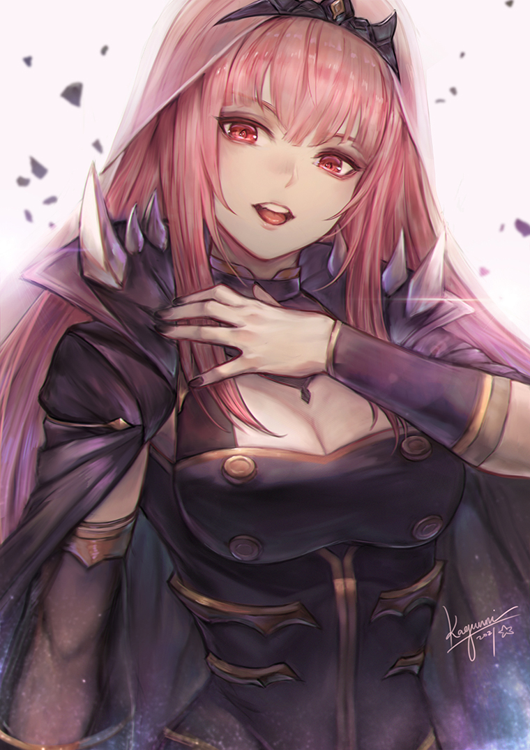 mori calliope (hololive and 1 more) drawn by kaejunni