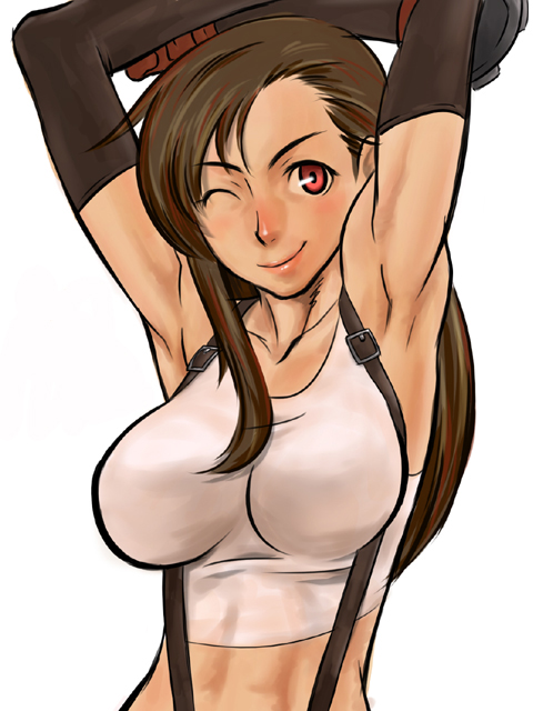 tifa lockhart (final fantasy and 1 more) drawn by dynamite-kit
