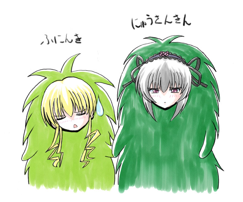 suigintou, shinku, morizo, and kiccoro (rozen maiden and 1 more) drawn by imai_kazunari