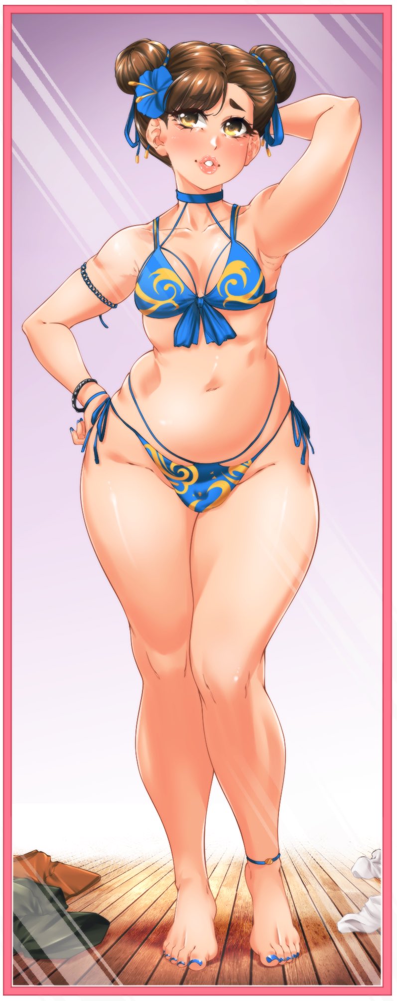 chun-li (original and 1 more) drawn by suiren_ciao