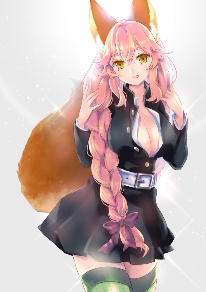 tamamo, tamamo no mae, and kanroji mitsuri (fate and 2 more) drawn by kurusu_piyo