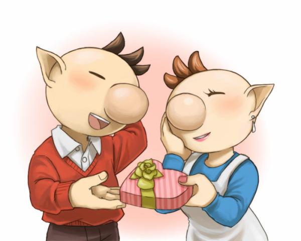olimar and olimar's wife (pikmin) drawn by naru_(wish_field)