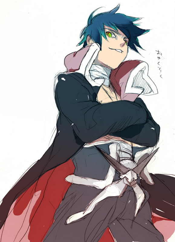 simon and garlock simon (tengen toppa gurren lagann) drawn by kanke_(yonkuma)