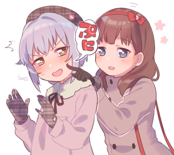 koshimizu sachiko and sakuma mayu (idolmaster and 1 more) drawn by uso_(ameuzaki)
