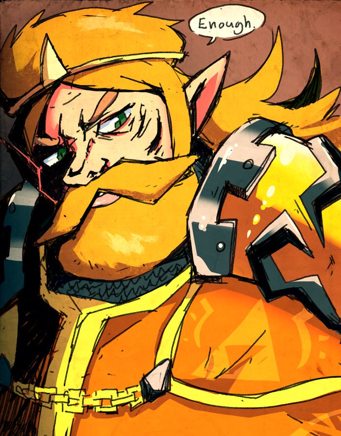 king harkinian (the legend of zelda) drawn by setz
