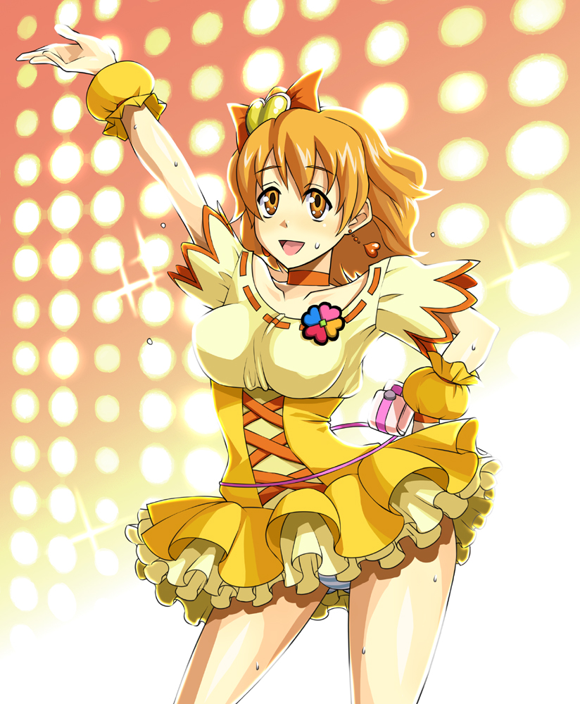 yamabuki inori and cure pine (precure and 1 more) drawn by enoshima_iki