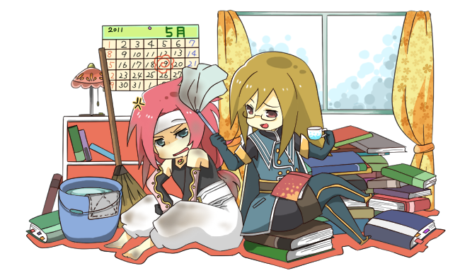 jade curtiss and zelos wilder (tales of and 2 more) drawn by yakigyouza