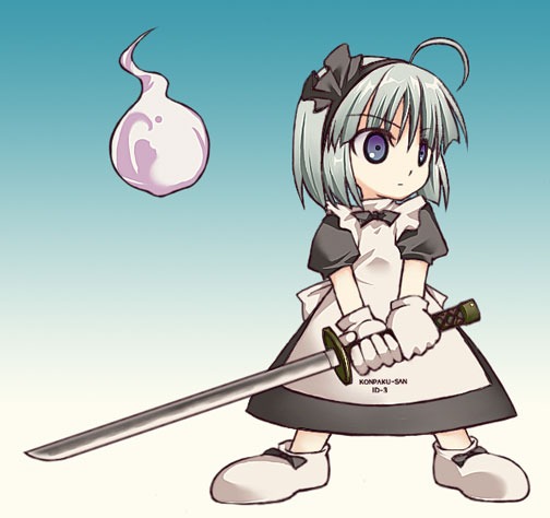 konpaku youmu and hoihoi-san (touhou and 1 more) drawn by minagi