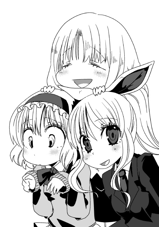 kirisame marisa, alice margatroid, and reisen udongein inaba (touhou) drawn by cream_(nipakupa)