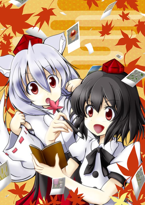 shameimaru aya and inubashiri momiji (touhou) drawn by suiseiyarou