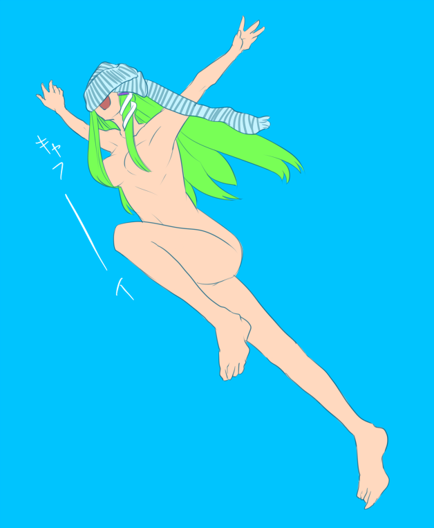 kochiya sanae (touhou and 2 more) drawn by messier_number