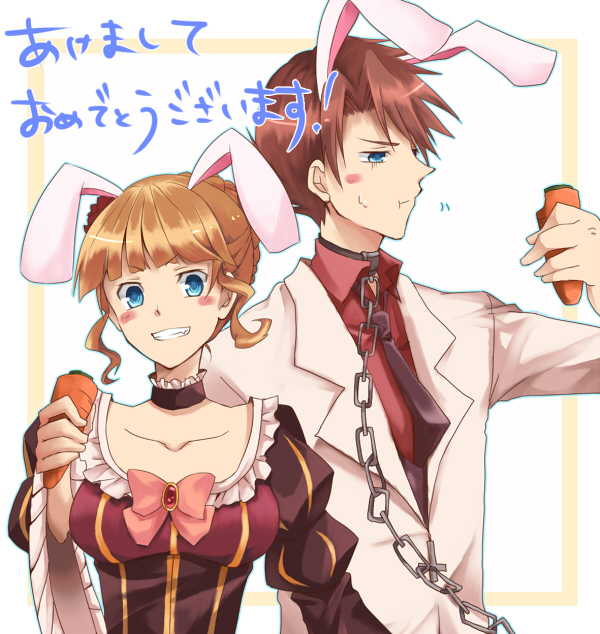 beatrice and ushiromiya battler (umineko no naku koro ni) drawn by ayatsuji_mia